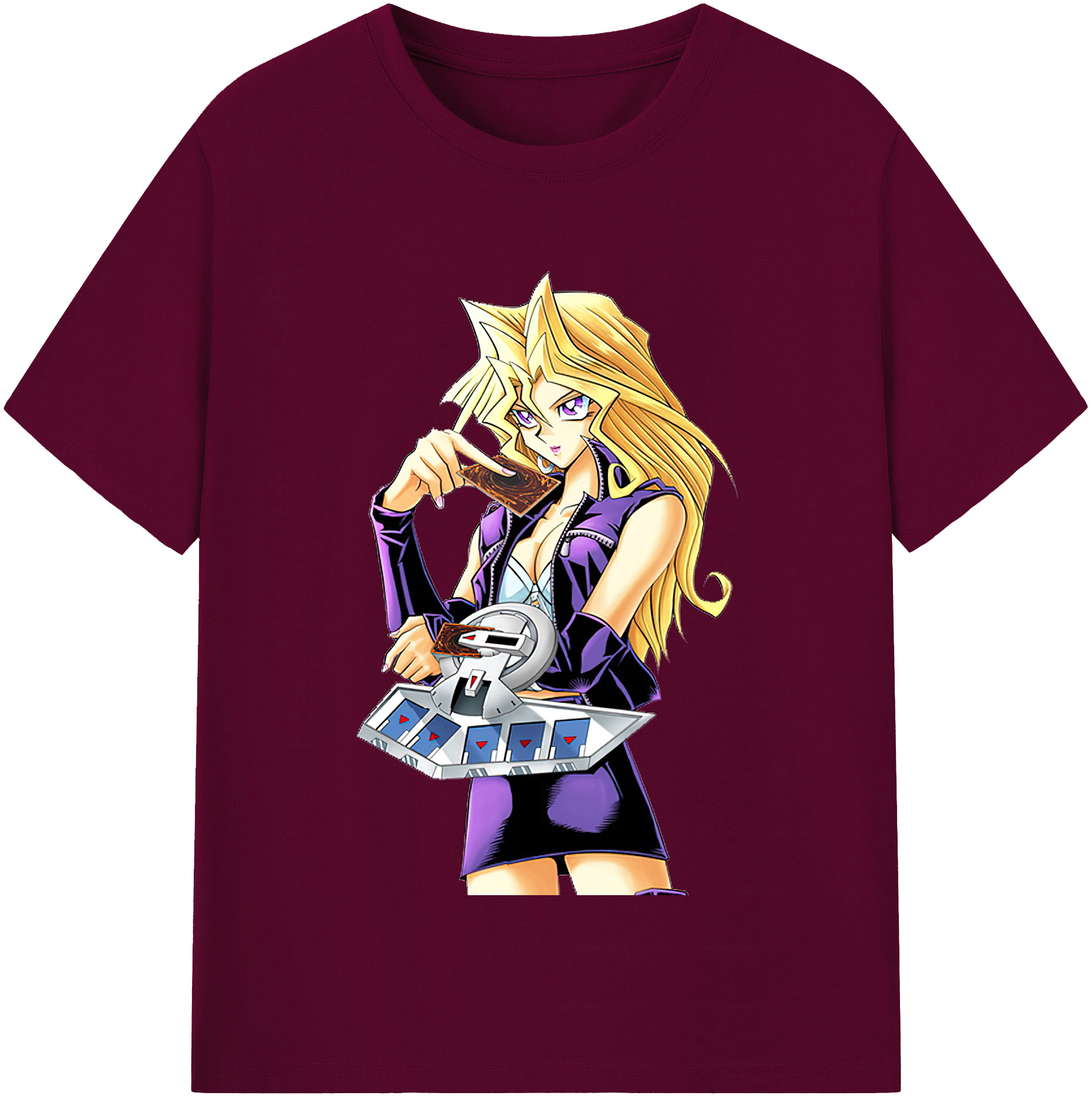 （画像用） 遊☆戯☆王 Yu-Gi-Oh! レディースカジュアルプリントTシャツ（綿100％）